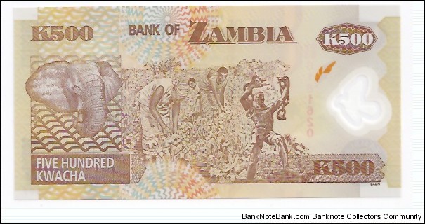Banknote from Zambia year 2008