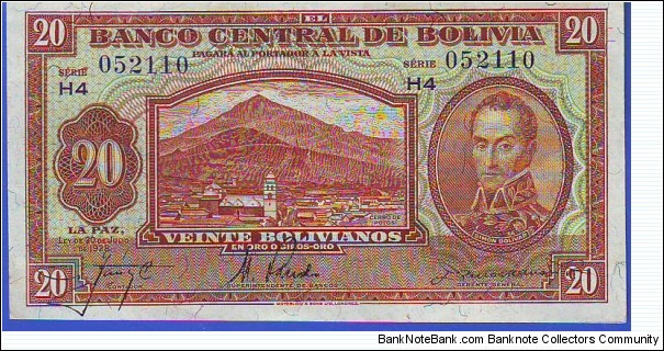  20 Bolivares Banknote