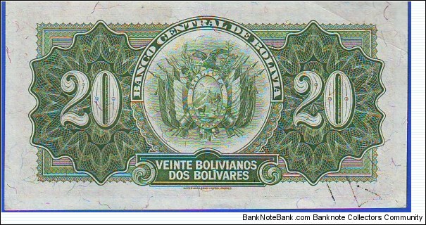 Banknote from Bolivia year 1928