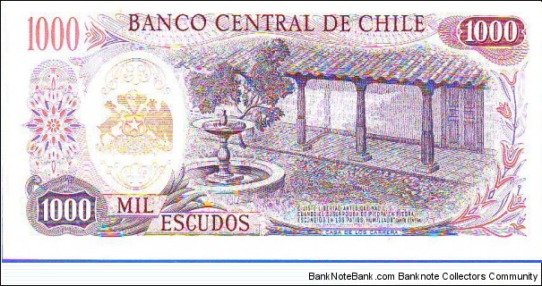 Banknote from Chile year 1976