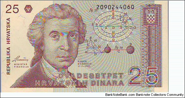  25 Dinara Banknote