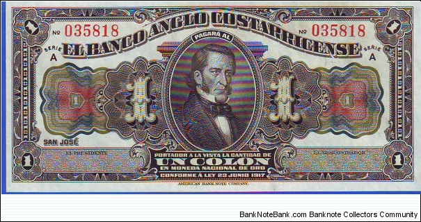  1 Colon Banknote