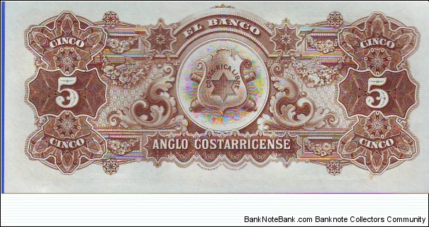 Banknote from Costa Rica year 1911