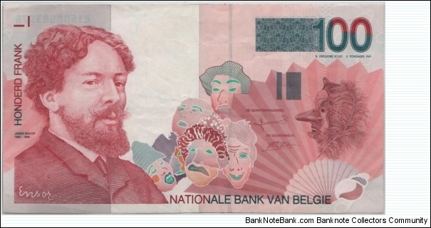 Belgium 100 Franc 1997 Banknote