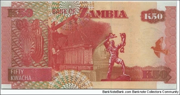 Banknote from Zambia year 2007