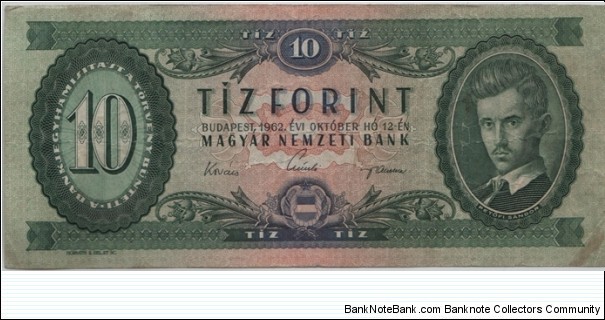 Hungary 10 Forint 1962 Banknote