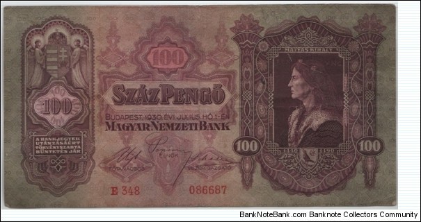 Hungary 100 Pengo 1930 Banknote