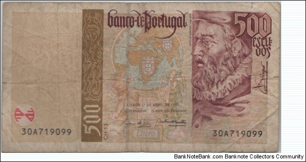 Portugal 500 Escudos 1997 Banknote