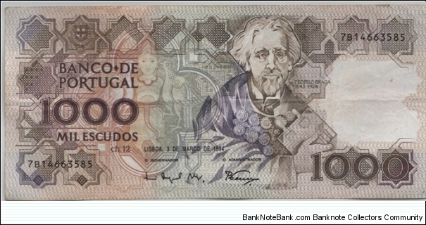 Portugal 1000 Escudos 1994 Banknote