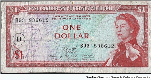 Dominica N.D. 1 Dollar. Banknote