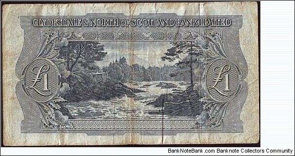 Banknote from Scotland year 1950