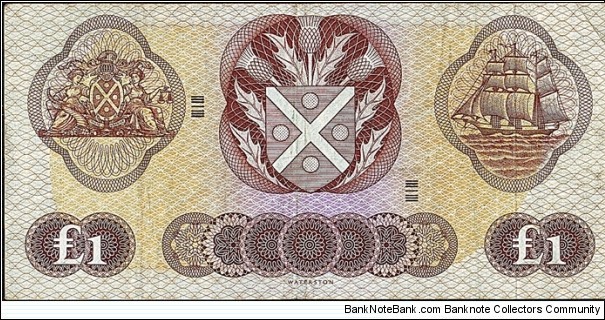 Banknote from Scotland year 1969