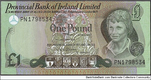 Ulster (Northern Ireland) 1979 1 Pound. Banknote