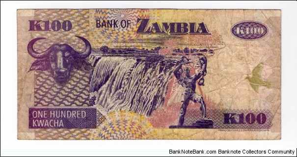 Banknote from Zambia year 2006
