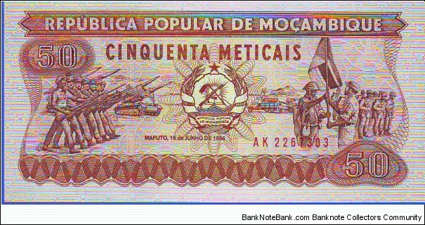 50 Meticais Banknote