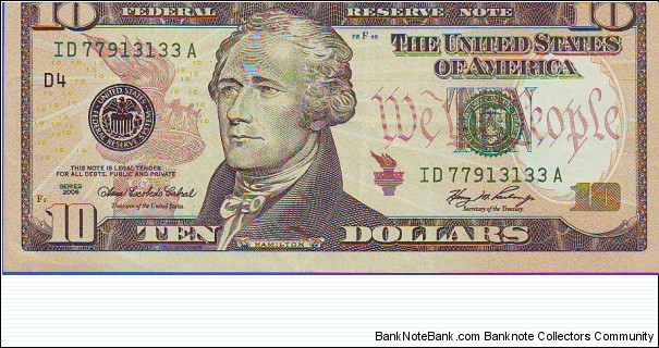  10 Dollars Banknote