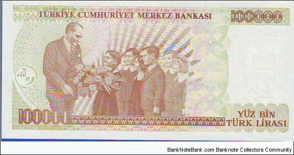 Banknote from Turkey year 1991