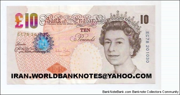 10 pounds (Currency money)(year:2000&later) Banknote