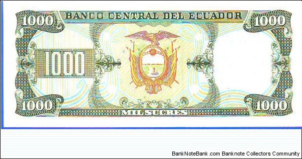 Banknote from Ecuador year 1988