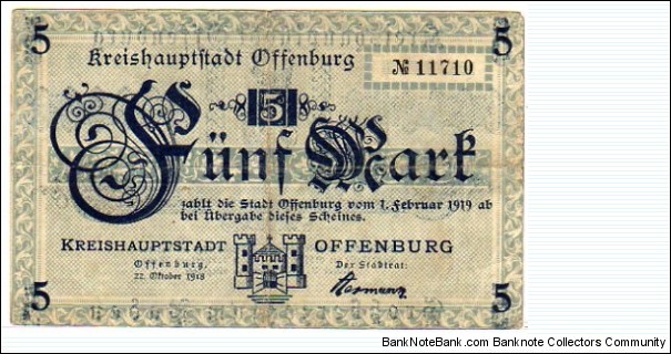 Banknote from Germany year 1919