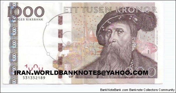1000KRONOR 1985-....(Currency money) Banknote