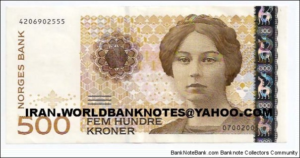500KRONER 1999-....(Currency money) Banknote