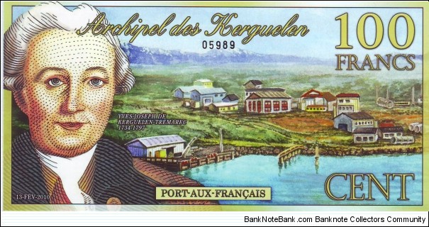  100 Francs Kerguelen Island Banknote