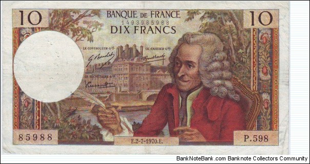  10 Francs Banknote