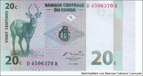  20 Centimes Banknote