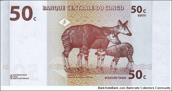 Banknote from Congo year 1997