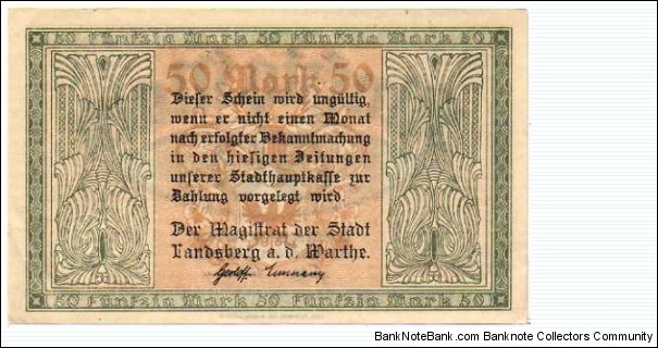 Banknote from Germany year 1920