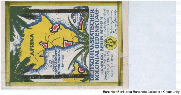 Banknote from Togo year 1922