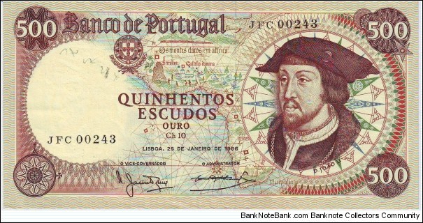  500 Escudos Banknote