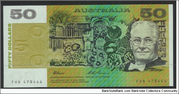 1993 $50 note FAB Last Prefix also last paper $50 note in UNC Banknote