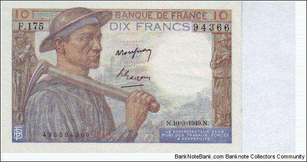  10 Francs Banknote