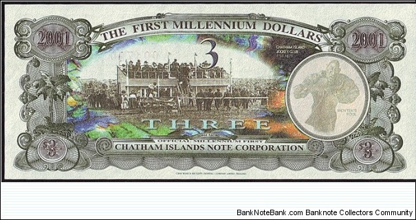 Banknote from New Zealand year 2001