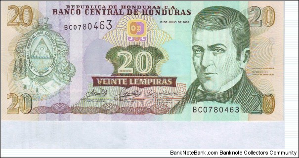  20 Lempiras Banknote
