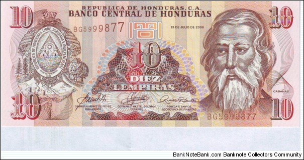  10 Lempiras Banknote