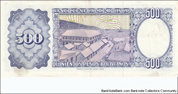 Banknote from Bolivia year 1981