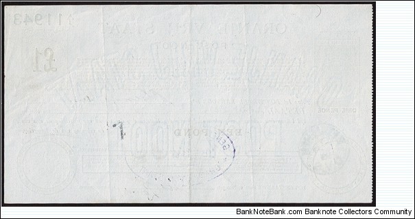 Banknote from South Africa year 1899