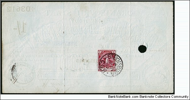 Banknote from South Africa year 1899