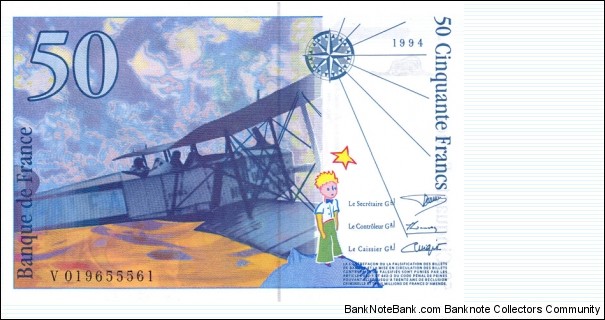 Banknote from France year 1994