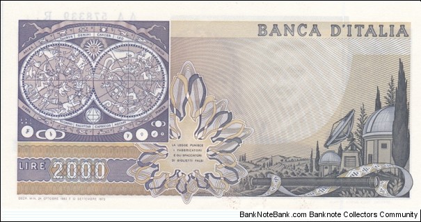 Banknote from Italy year 1983