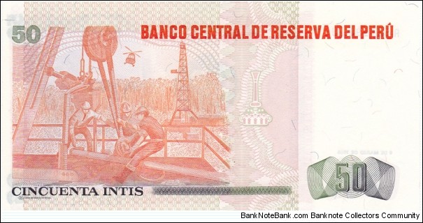 Banknote from Peru year 1986