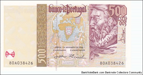 Portugal P187c (500 escudos 7/11-2000) Banknote