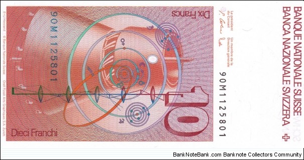 Banknote from Switzerland year 1990