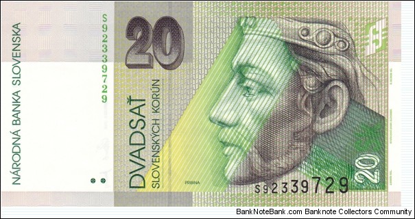 Slovakia P20g (20 korun 20/10-2006) Banknote