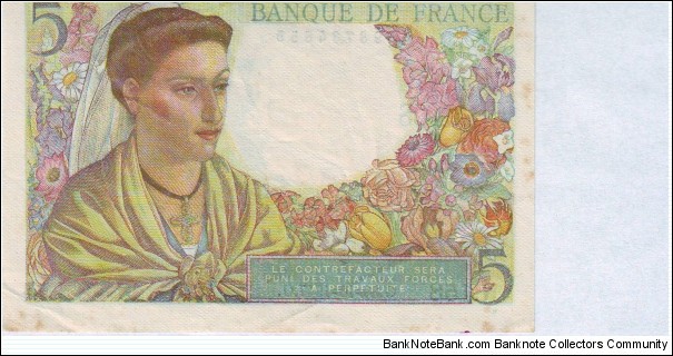 Banknote from France year 1947