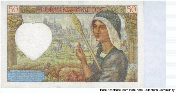 Banknote from France year 1941