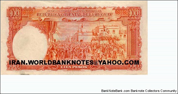 Banknote from Uruguay year 1935